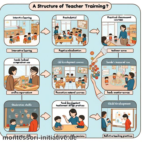 Wie ist die Lehrerausbildung in der Montessori-Pädagogik strukturiert?